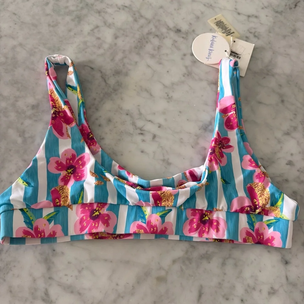Kulani Kinis Tropical Floral Bikini Top